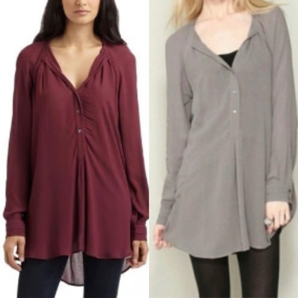 BCBG MAX AZRIA S Navy Blue Tunic Top Dress Rayon Crepe Relaxed R $198 - Picture 12 of 12